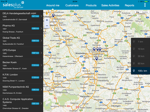 Mobile Sales for SAP ERP offline on iPad, Android and Windows