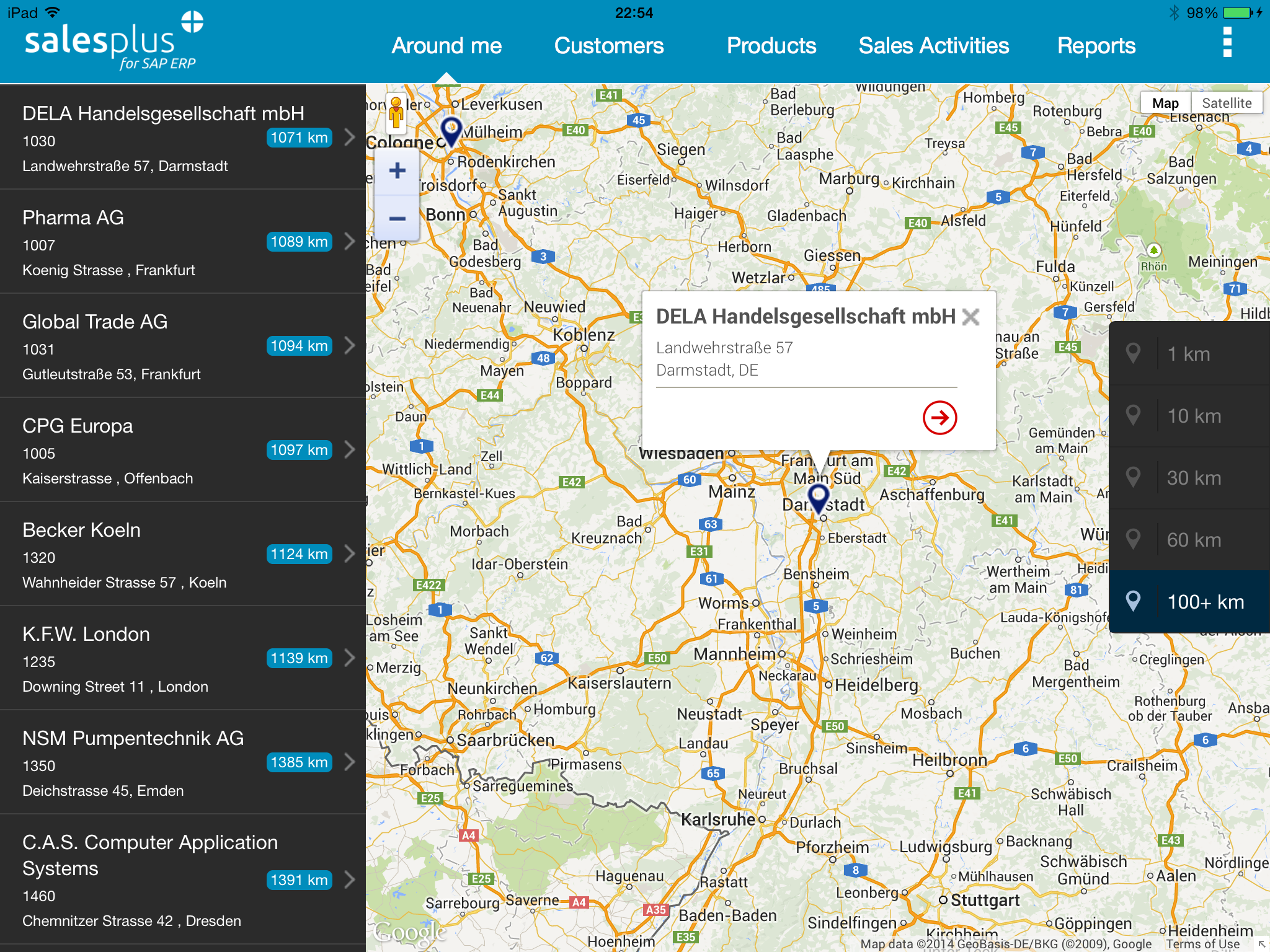 Sales Plus for SAP ERP - an mobile offline solution for SAP customers running on iPhone, iPad, Android and Windows
